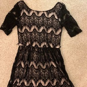 Rewind Black Lace Dress